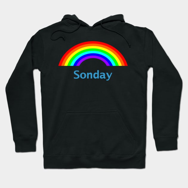 Sonday Rainbow for a Son Hoodie by ellenhenryart